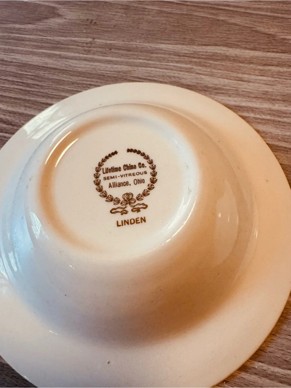 Set 2 Vintage Lifetime China Co Linden Rimmed Fruit Dessert Bowls 6.5